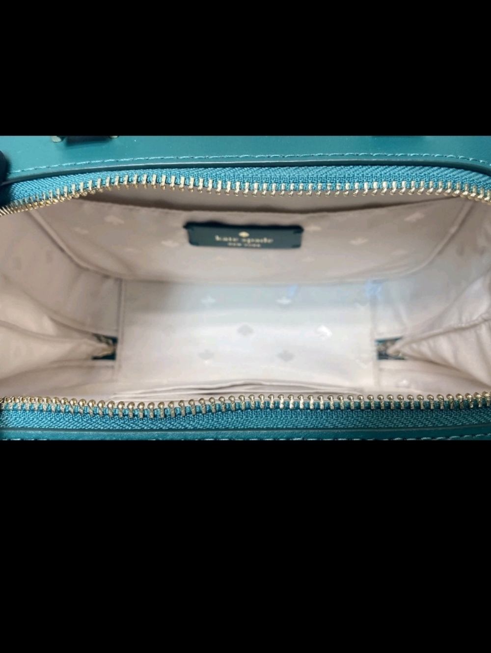 NWOT Kate Spade- Traveler Trunk Crossbody Bag (Cream-Multi 🤍💚) - Picture 7 of 9